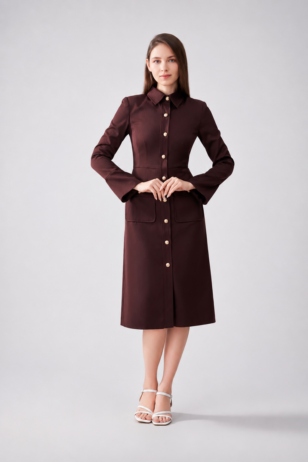 La Poupée Dress Bordeaux