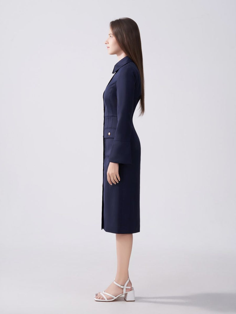 La Poupée Dress Navy Blue
