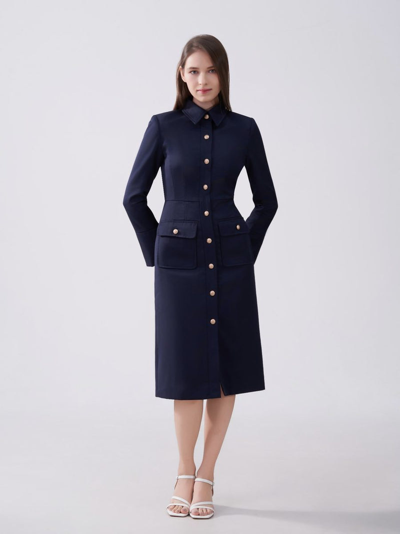 La Poupée Dress Navy Blue